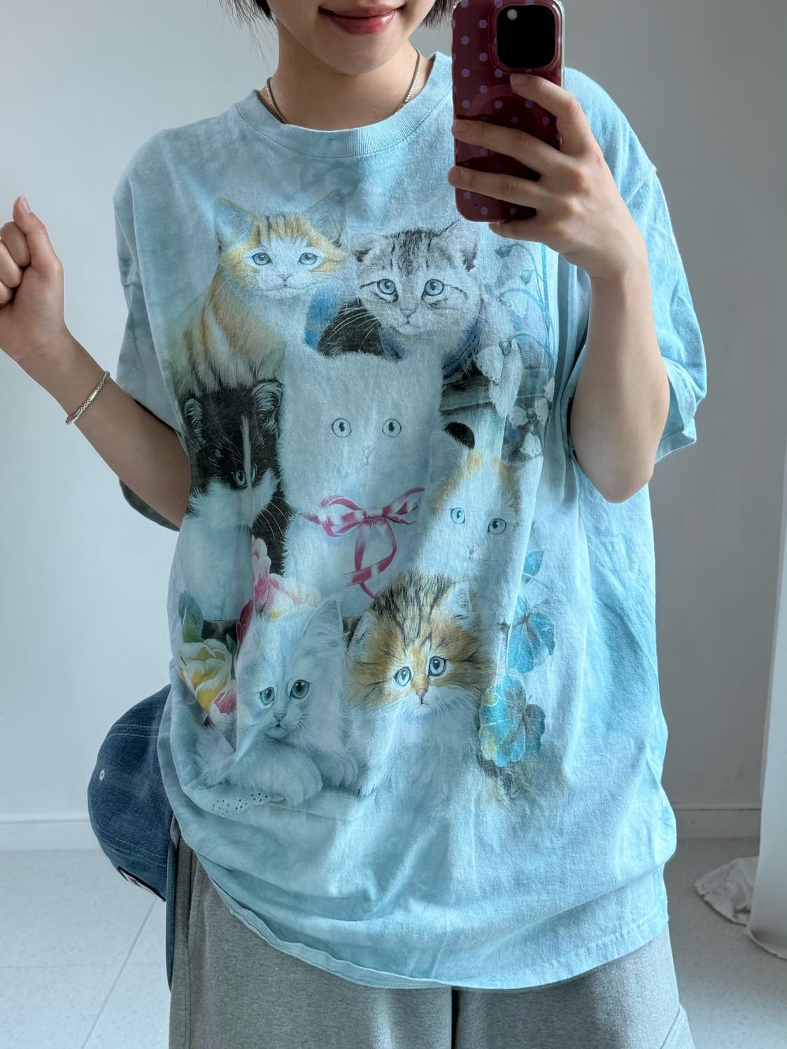 더 마운틴 타이다이 캣츠 반팔티 상품이미지5