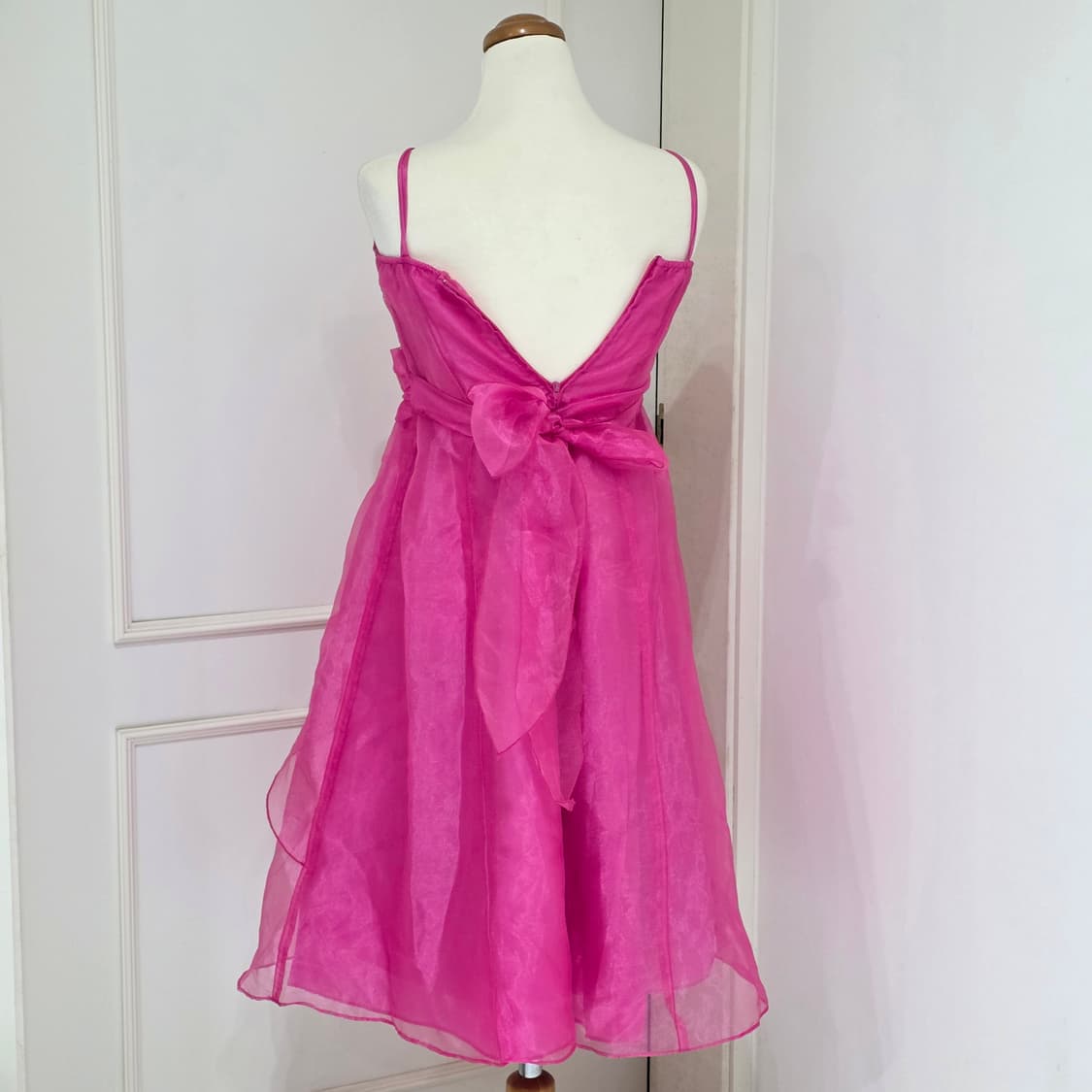 미국빈티지)핑크 파티걸 글리터 셔링 프린세스 캉캉 연주회행사댄스 드레스 상품이미지4