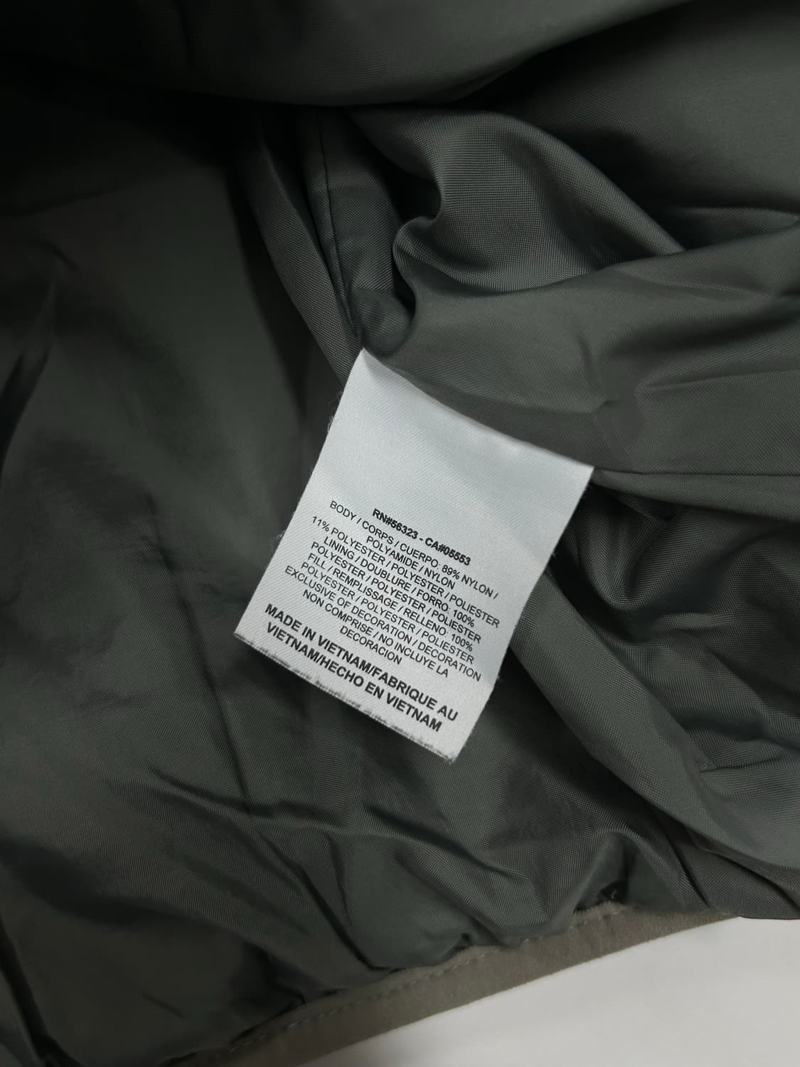 나이키 그레이 배색 패디드 경량 자켓 XL 상품이미지8