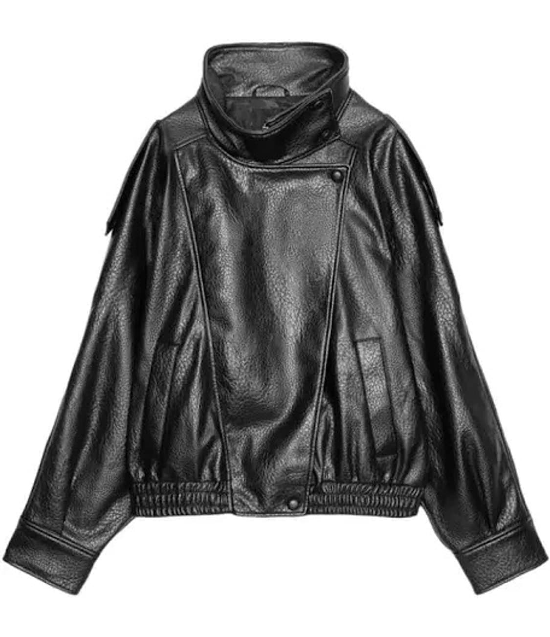 [새상품] 자라 포우 레더 자켓 블랙 XS 상품이미지1