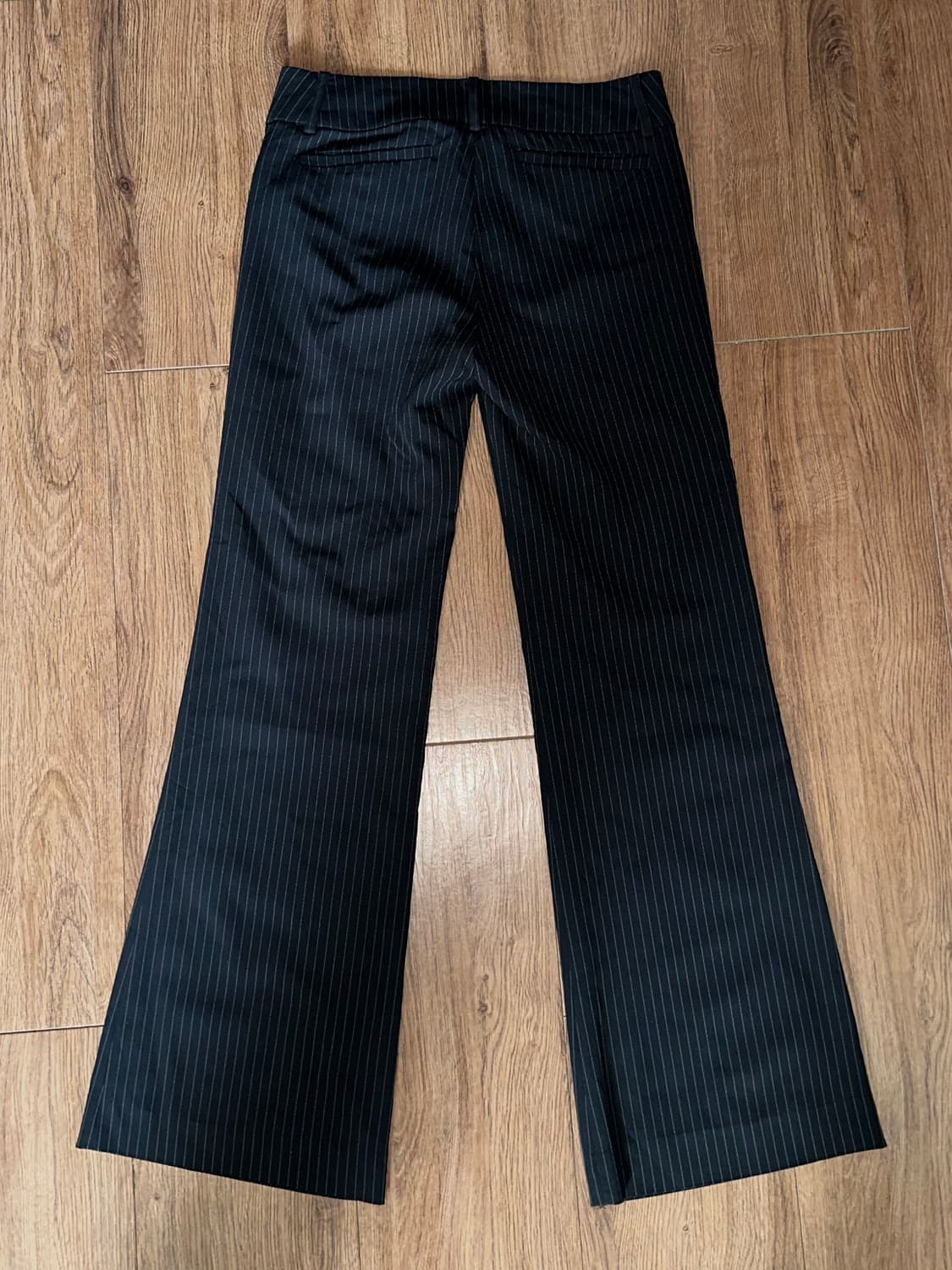 원버튼 스트라이프 폴리 자켓 세미 플레어 팬츠 여름 수트 셋업 상품이미지7