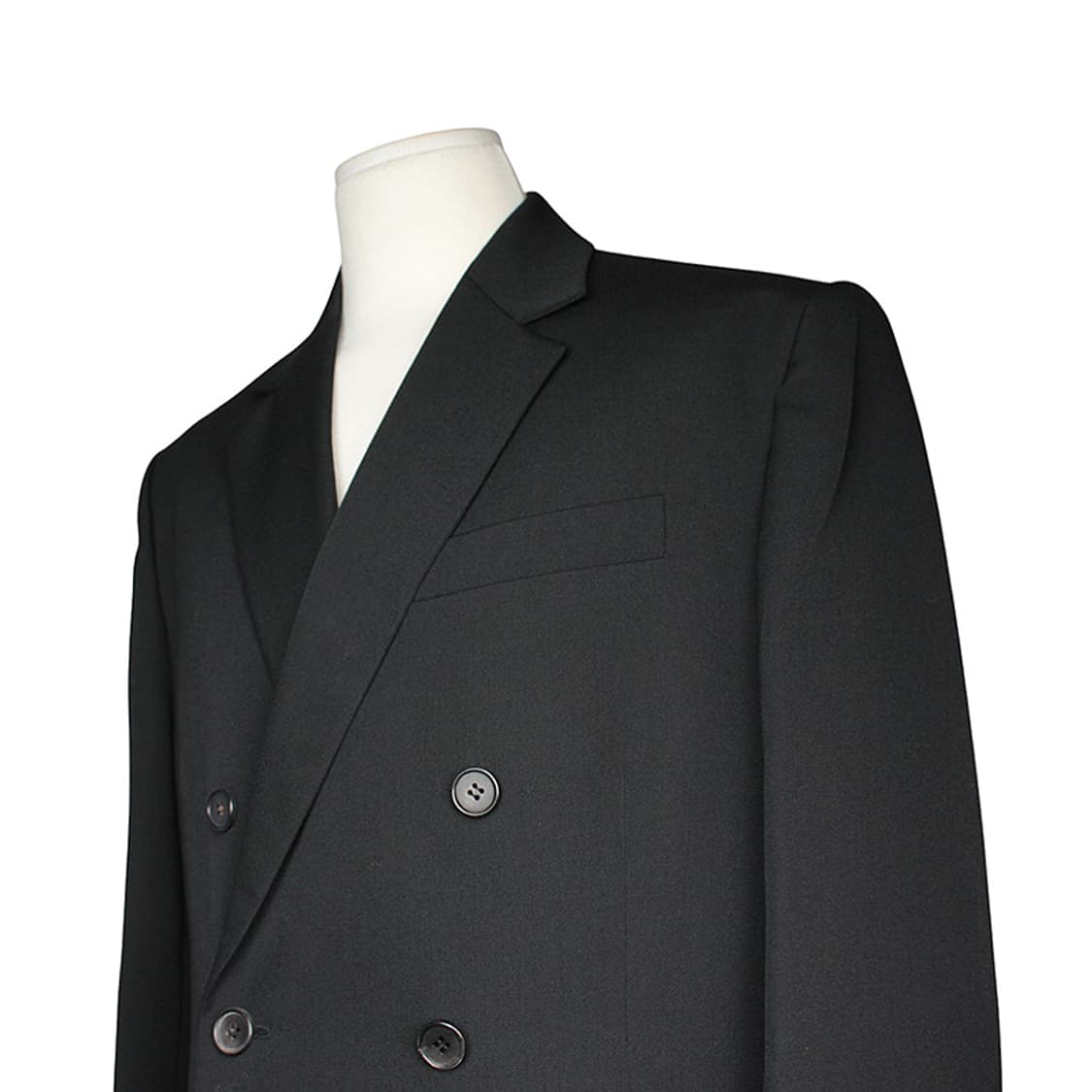 준지 블랙 순모 더블버튼 남성 자켓 100 상품이미지4