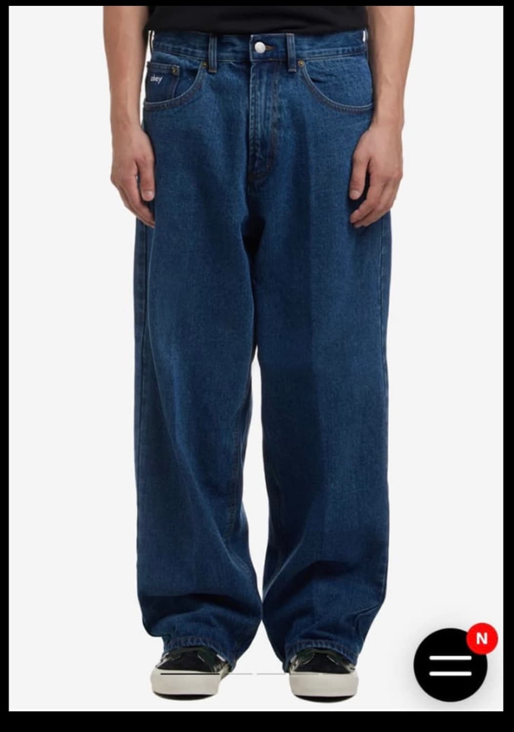 새제품) OBEY/ 오베이 와이드 루즈핏 데님 상품이미지5