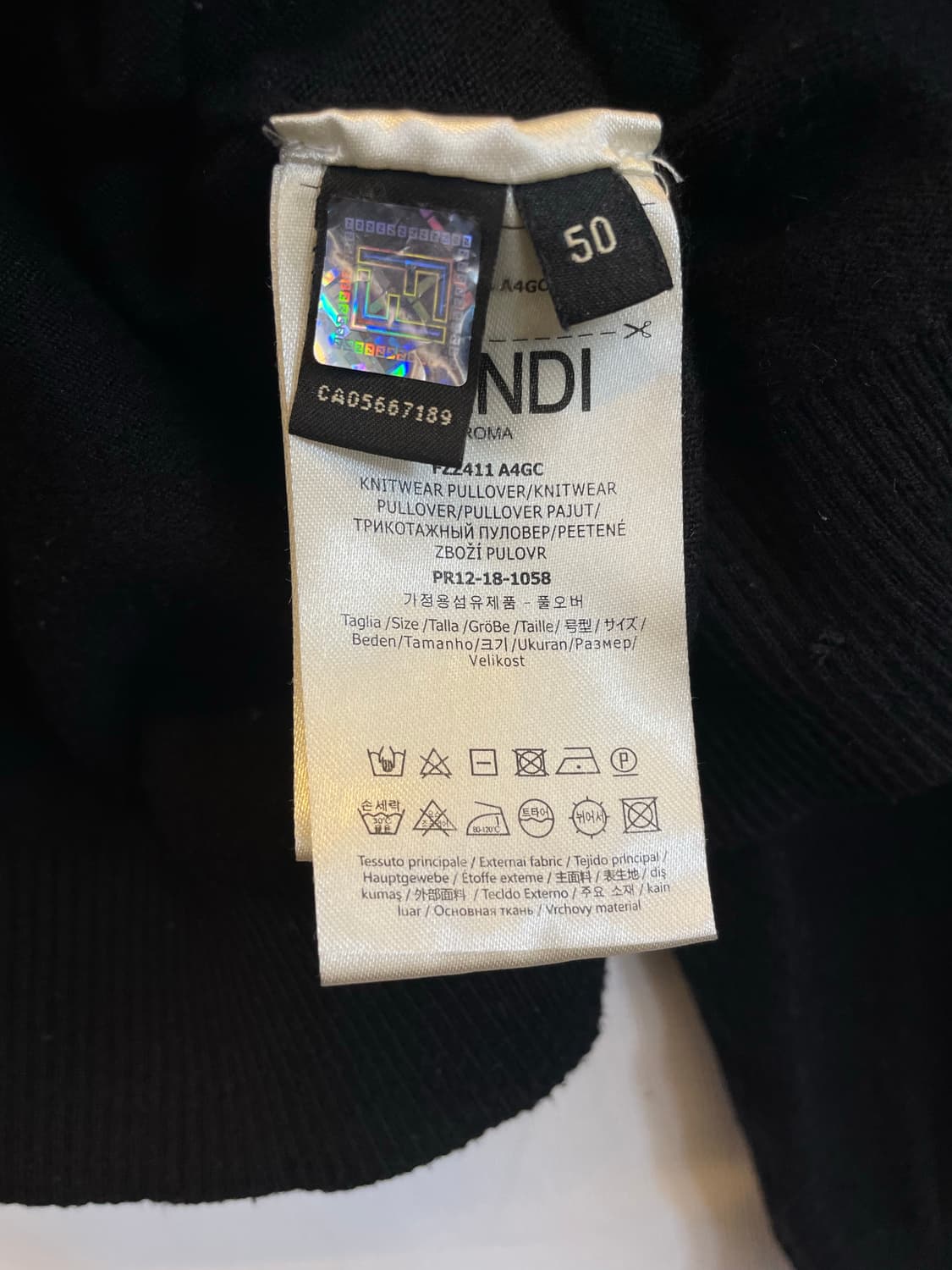 펜디 FF 하이넥 울니트:) 반목니트 터틀넥니트 상품이미지4