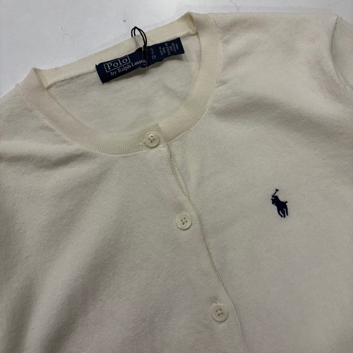 [S] 폴로 랄프로렌 아이보리 니트 가디건 D279 상품이미지3
