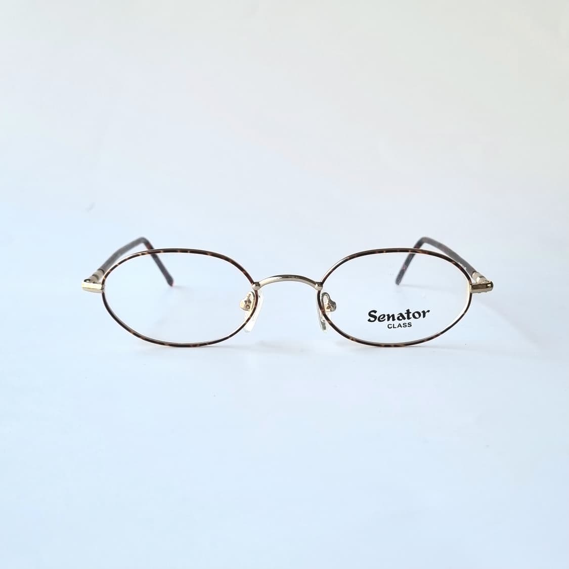 데드스탁 빈티지 오벌 메탈 안경테 - Gold/Demi 710 상품이미지1