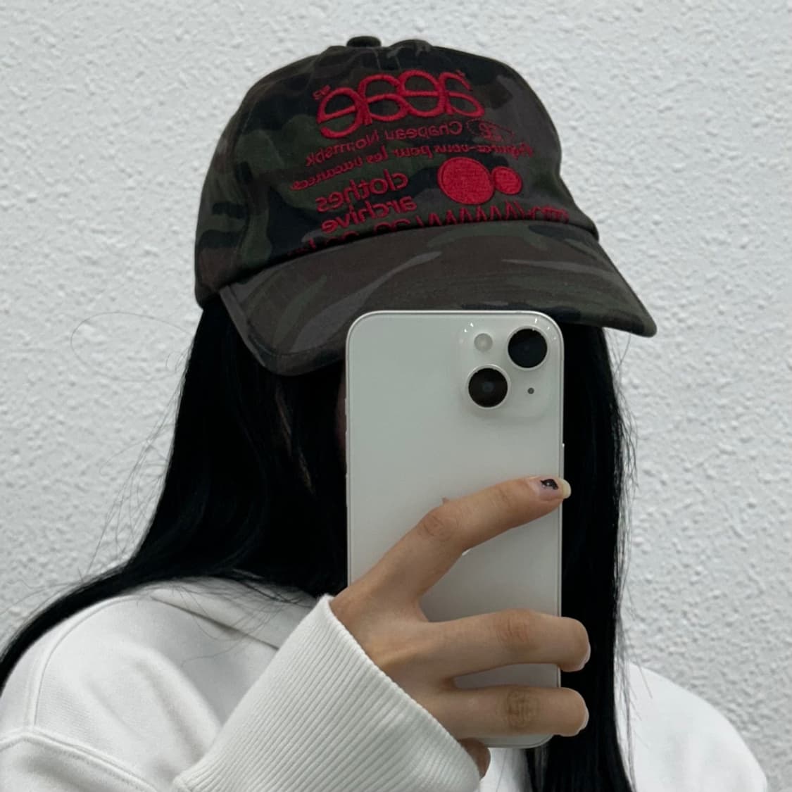 에이에이 자수로고 카모 볼캡 상품이미지1