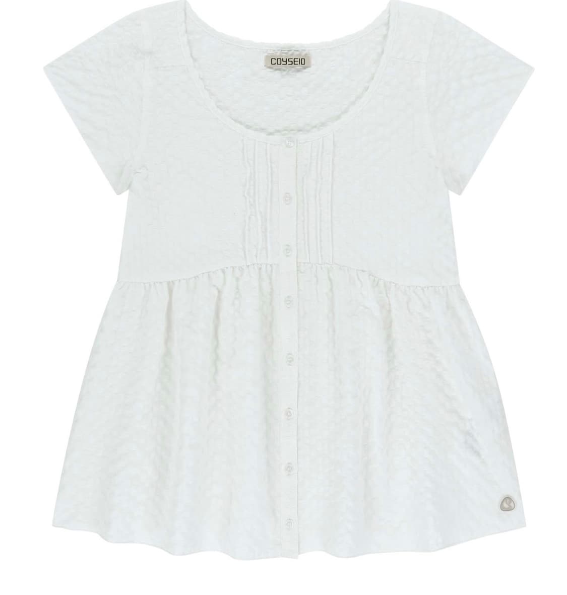 코이세이오 핀턱 블라우스 화이트 pintuck blouse white 상품이미지1
