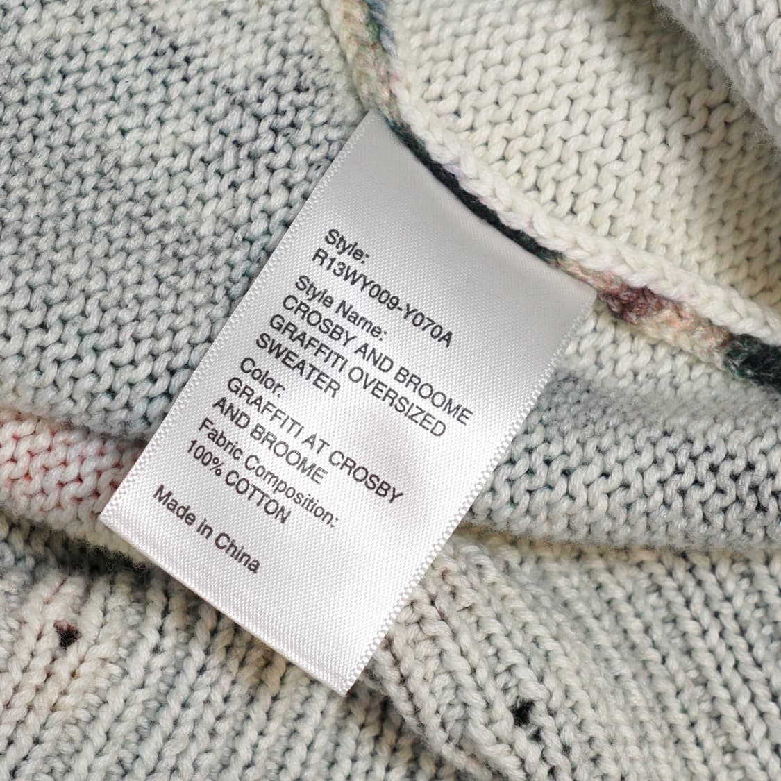 R13 그래피티 디스트로이드 스웻셔츠 상품이미지8