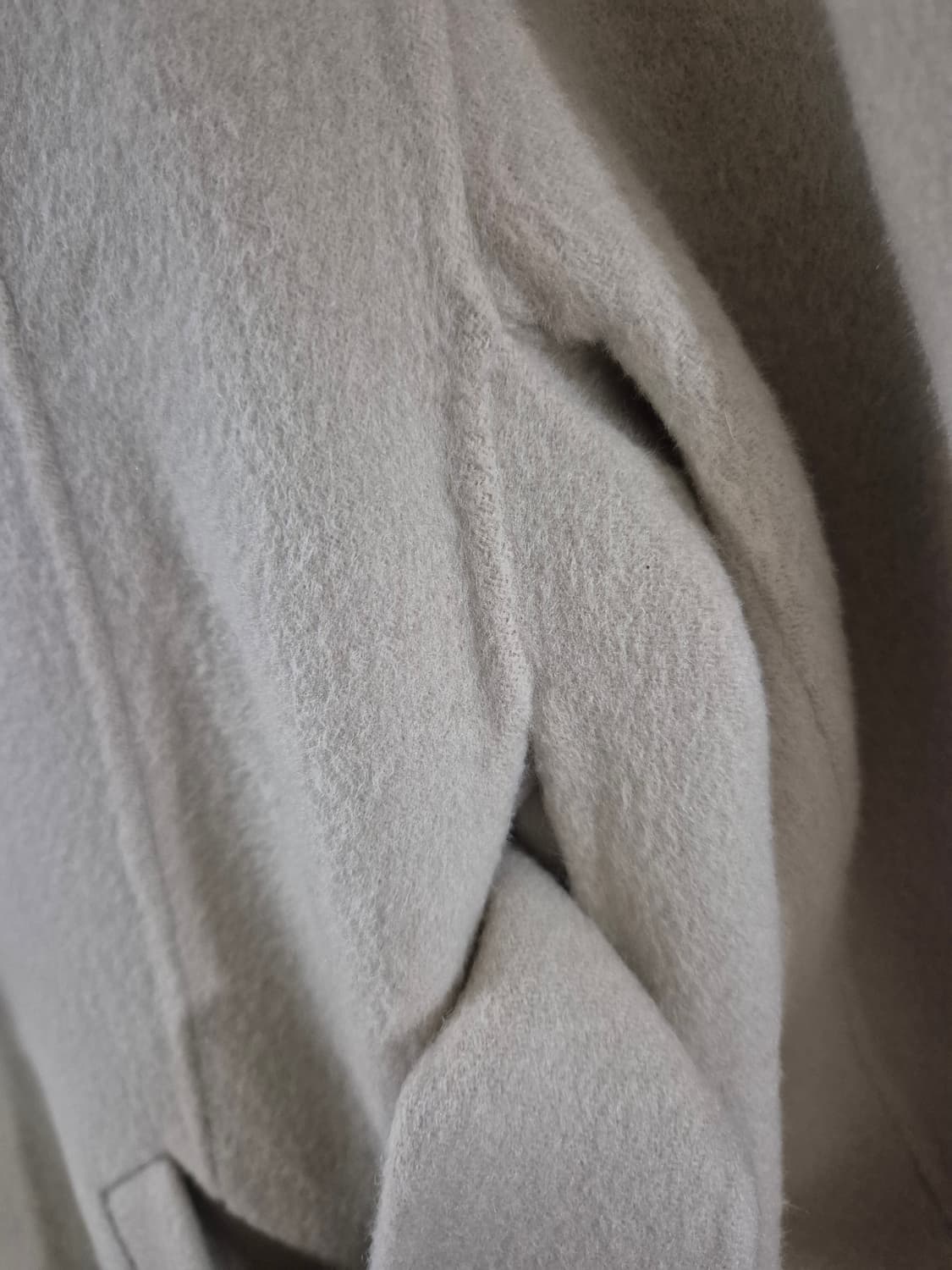 루에브르 여자 코쿤 울 롱코트 오버핏 상품이미지5