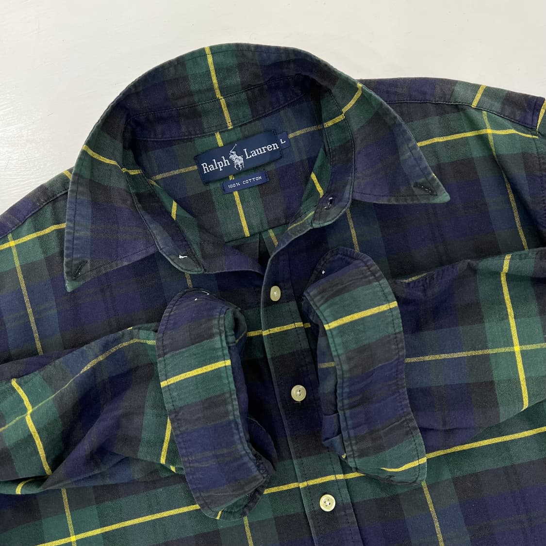 폴로 랄프로렌 빈티지 체크 셔츠 L 상품이미지7