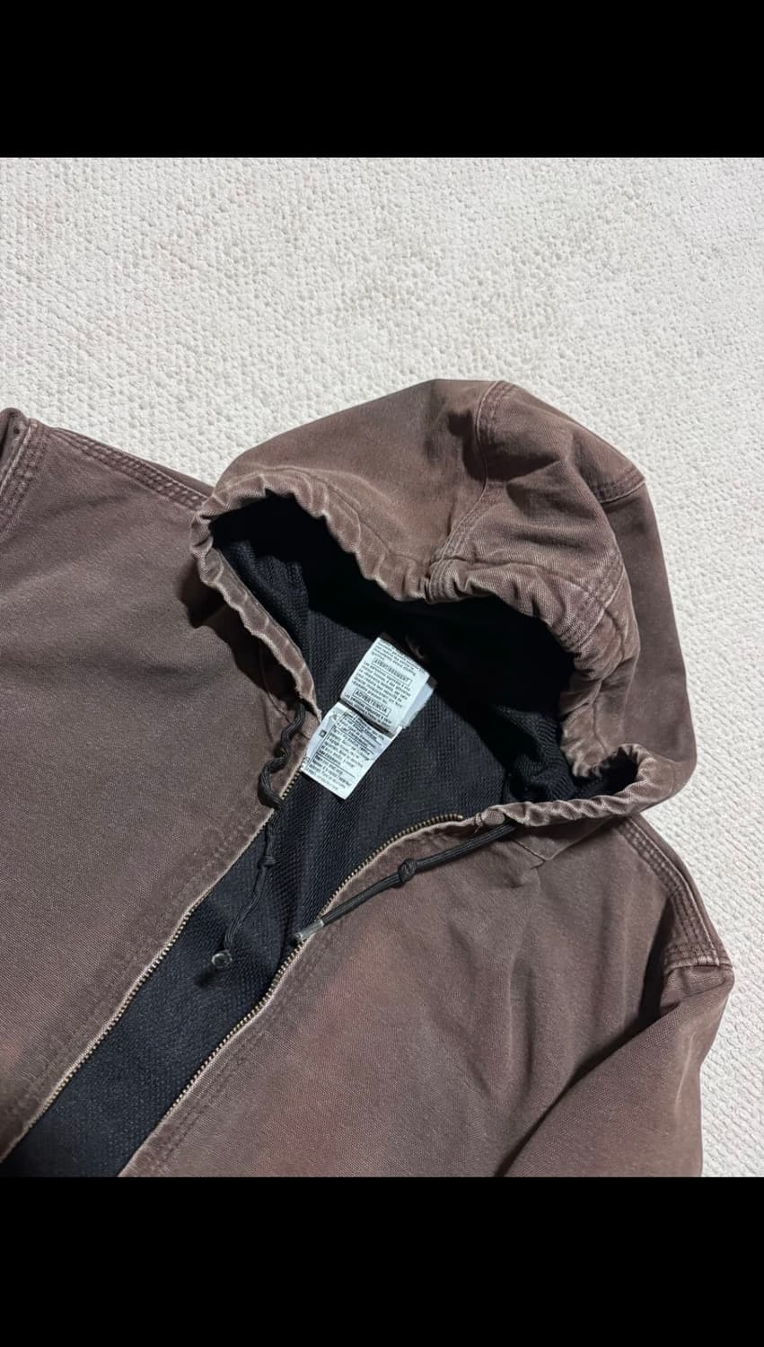 00‘s 칼하트 j208 덕 후드 액티브 자켓 브라운 m 상품이미지10