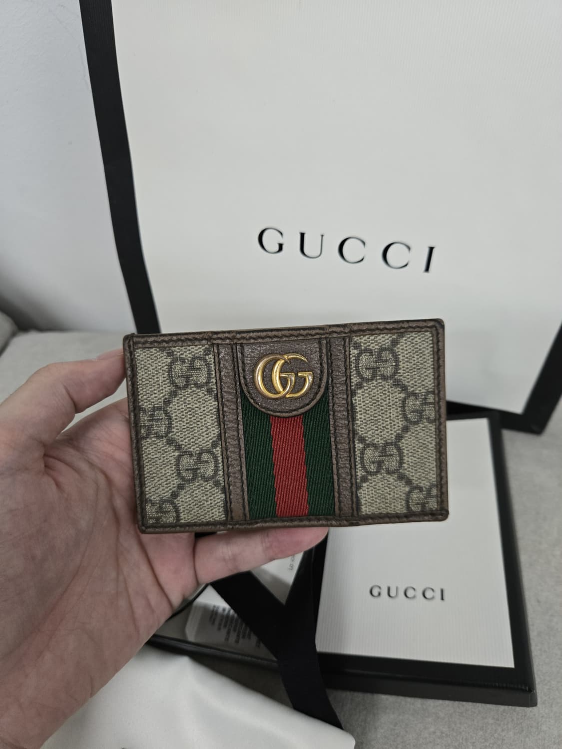 [보증서 정품]구찌 오피디아 카드지갑 상품이미지1