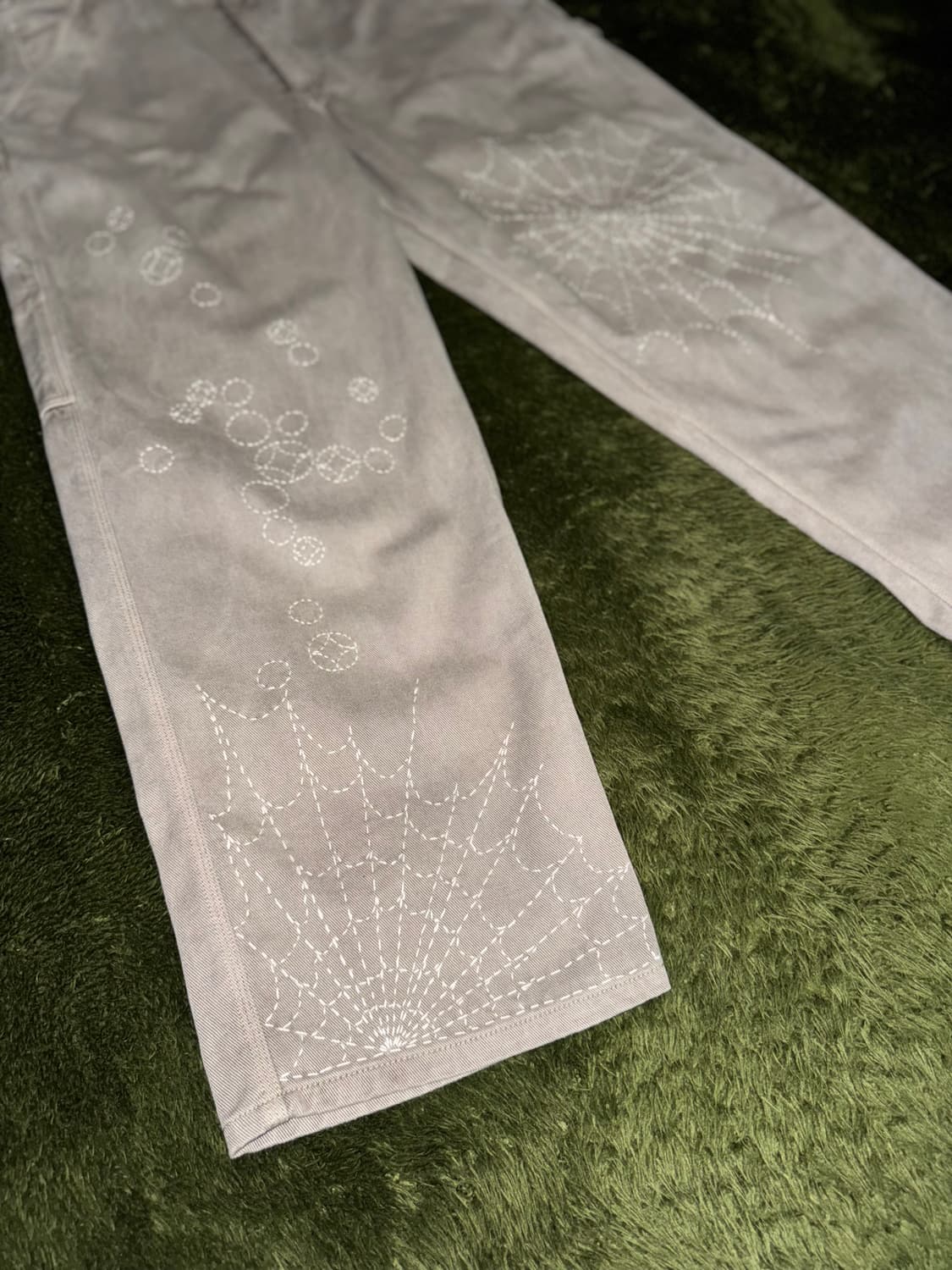 [L] 나이키 라이프 스파이더 웹 사시코 커스텀 카펜터 팬츠 상품이미지6