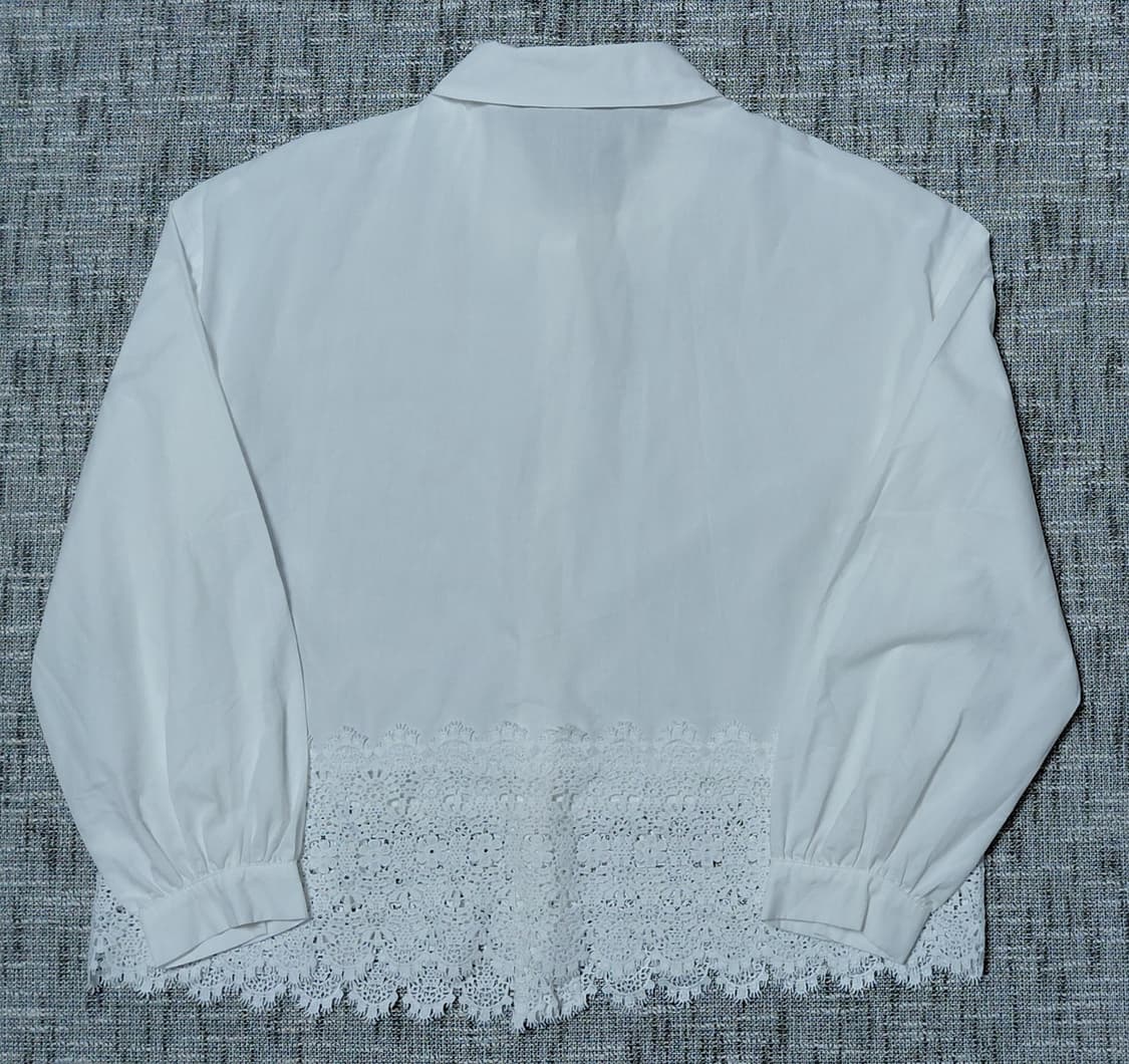 [M] ESSEME 에세메 자수 레이스 화이트 블라우스 상품이미지6