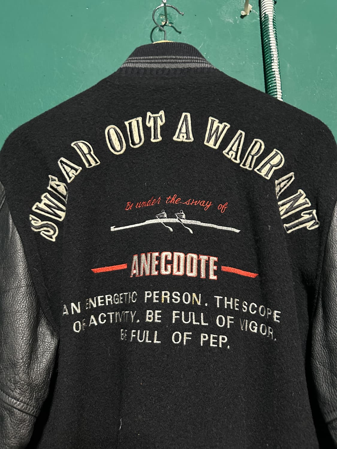 일본판 소가죽 배색 바시티자켓105 상품이미지2