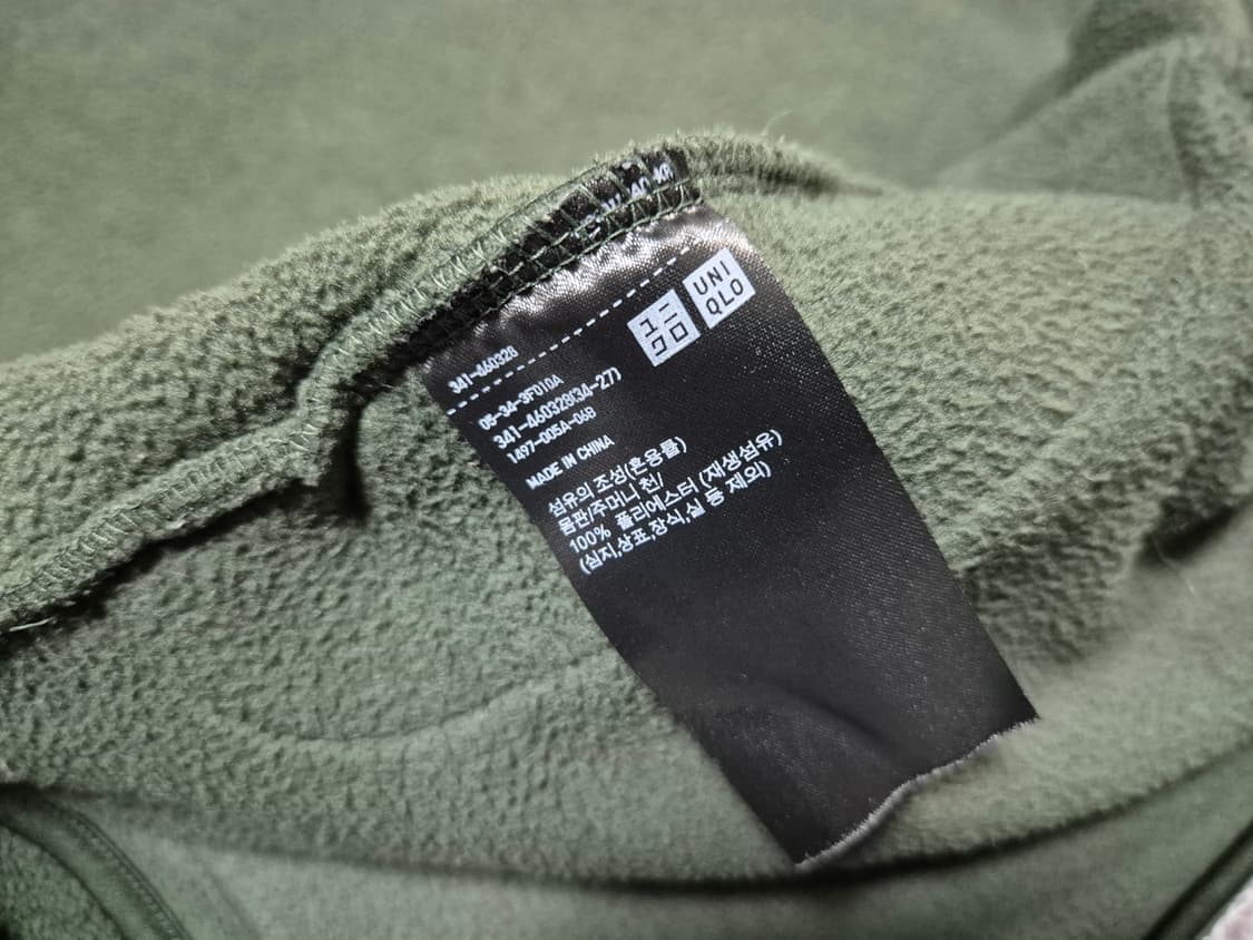 유니클로 남성 플리스 풀집업 자켓 L 상품이미지7