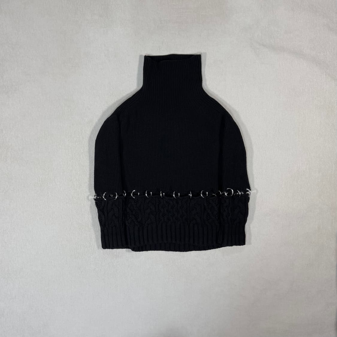 Sacai Ring Combo Black Knit 상품이미지1