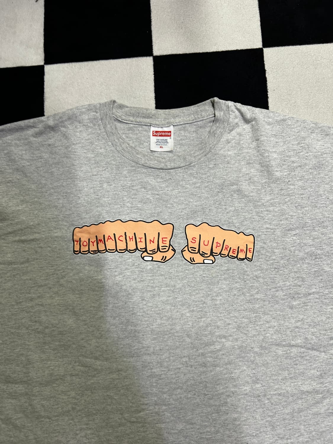 슈프림 토이즈머신 회색 반팔티 xl 상품이미지2