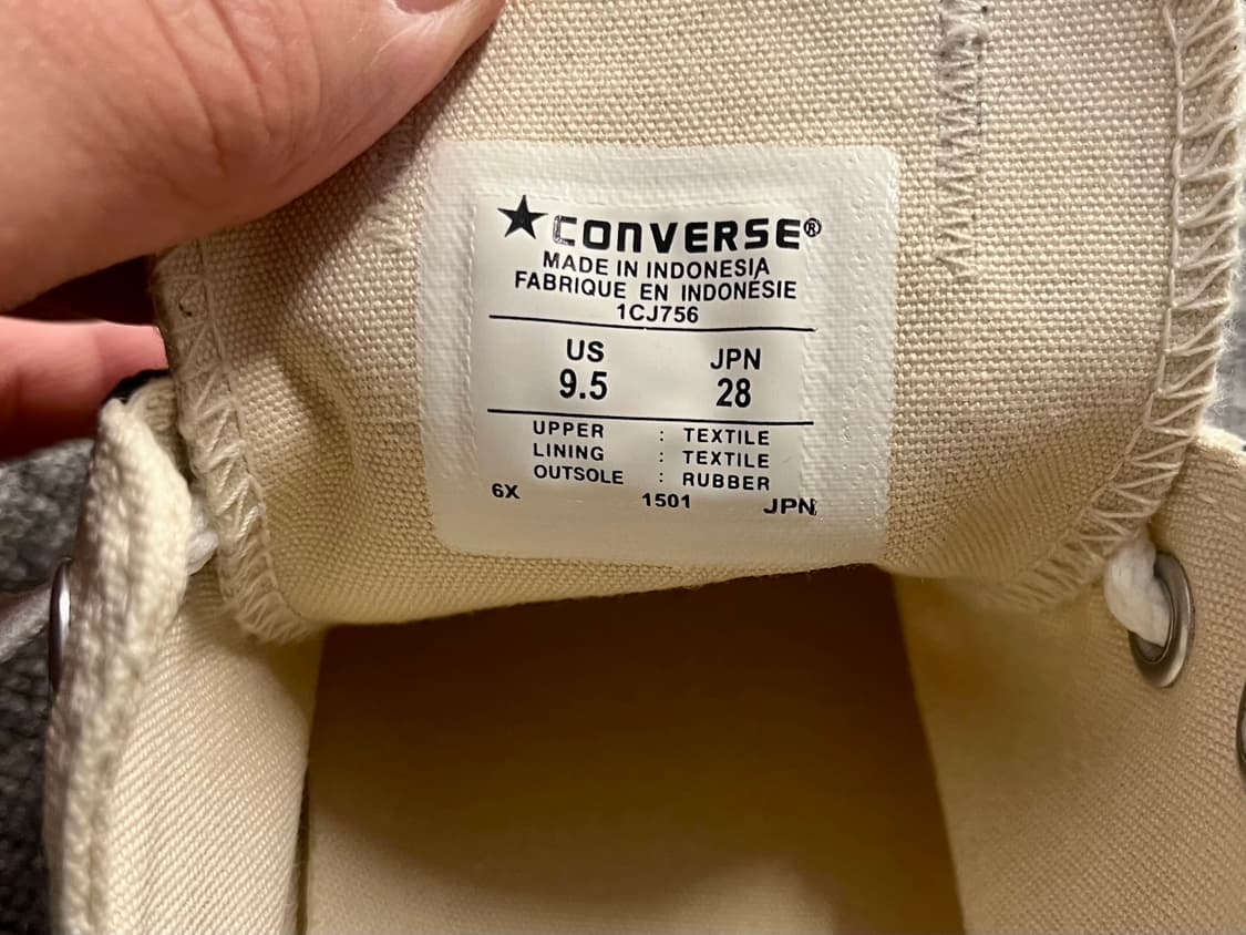 [280] 꼼데가르송 X 컨버스 척테일러 도트 아이보리 상품이미지6