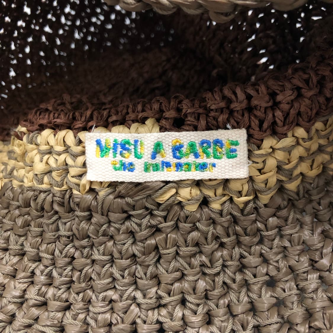 미수아바흐브 misu a barbe 핸드메이드 스트로우 여름 버킷햇 모자 상품이미지2