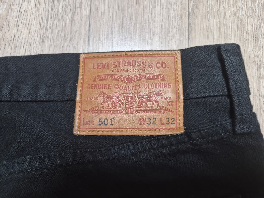 리바이스 501 0165 블랙진 32-32 상품이미지5