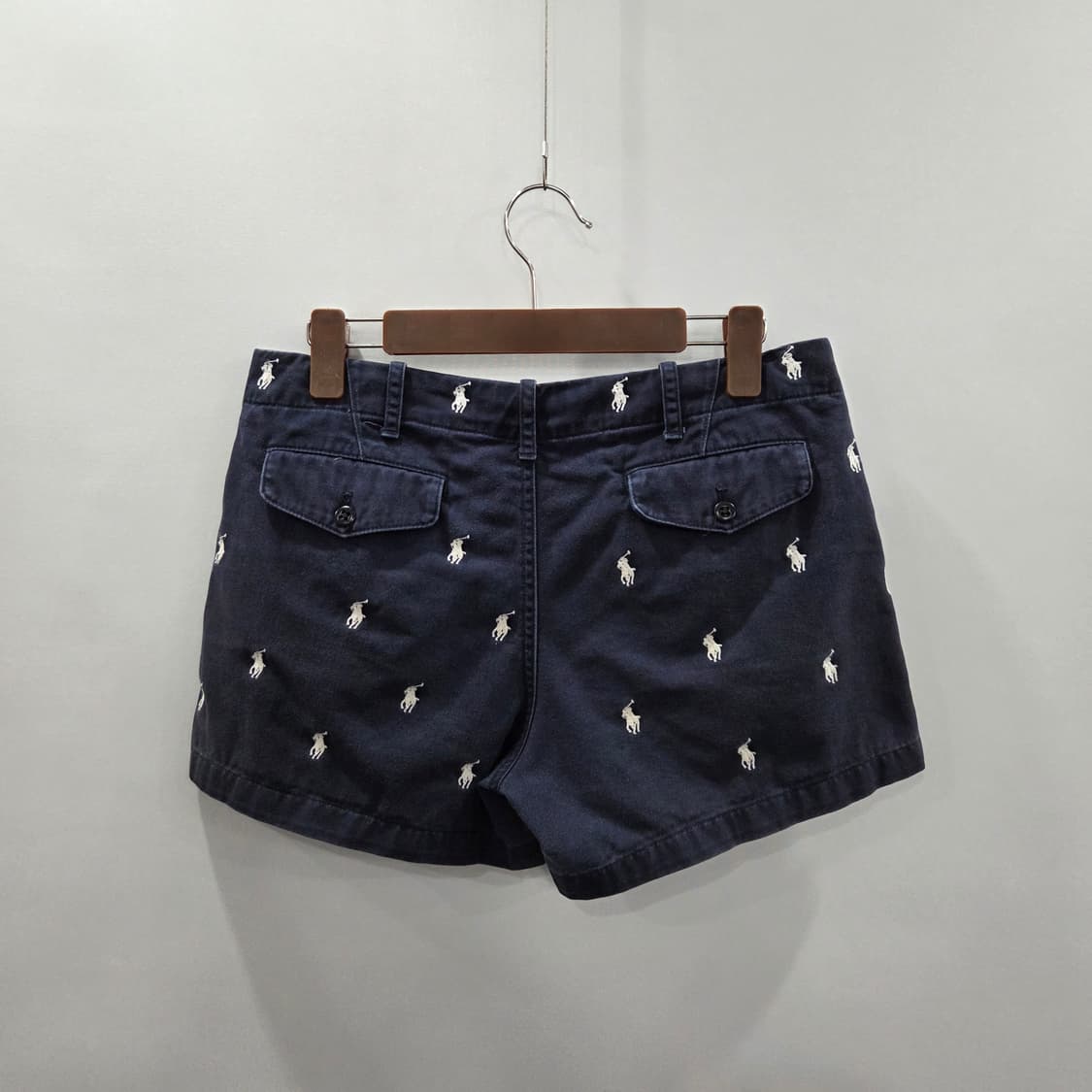 폴로랄프로렌 스포츠 우먼 멀티포니 코튼 쇼츠 네이비 4  상품이미지2