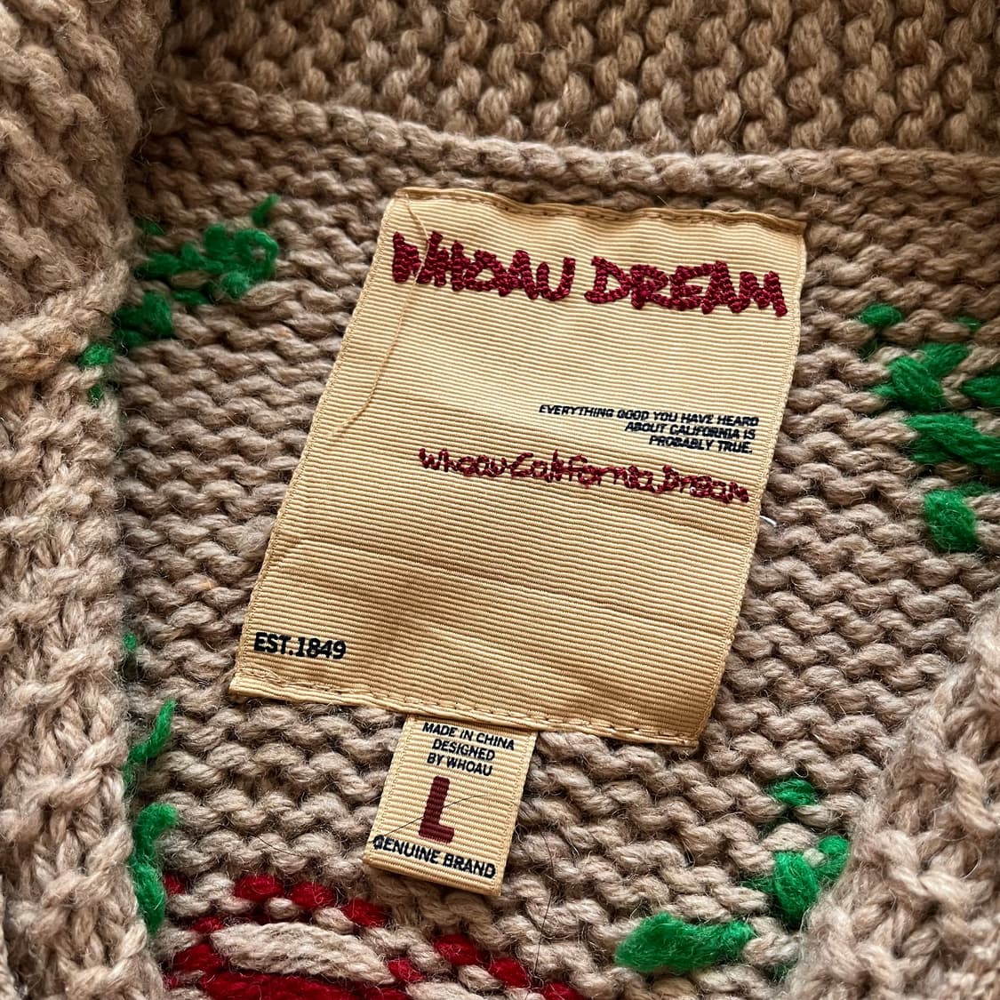 후아유 노르딕 코위찬 니트집업 상품이미지4