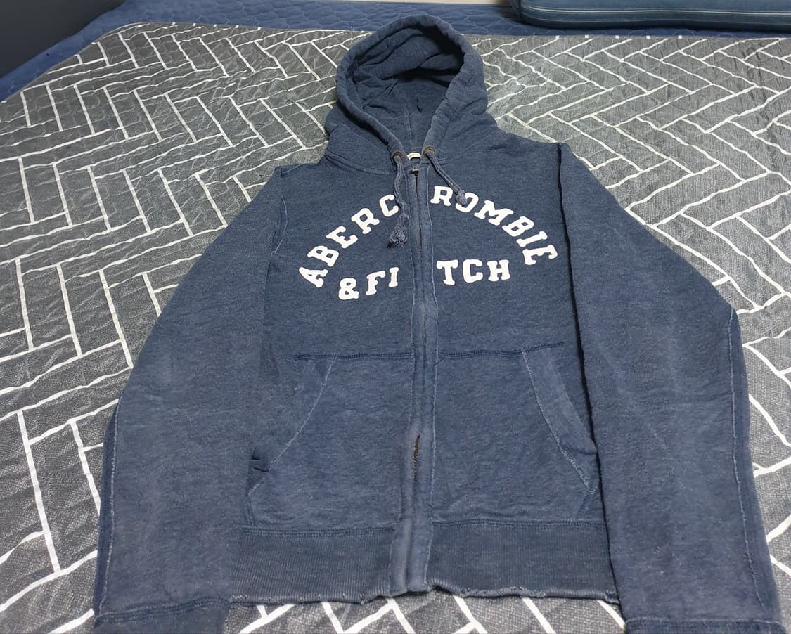 아베크롬비 머슬핏 빈티지 기모 후드짚업 (M) 상품이미지1