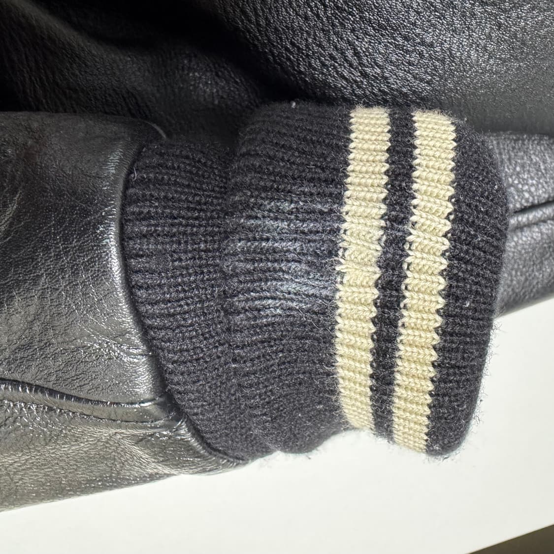 리타 LEATA 레더스타디움 바시티 자켓 M 상품이미지6