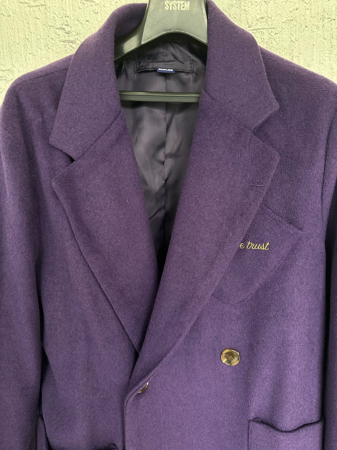 SAINTLESS purple duffel coat 상품이미지8