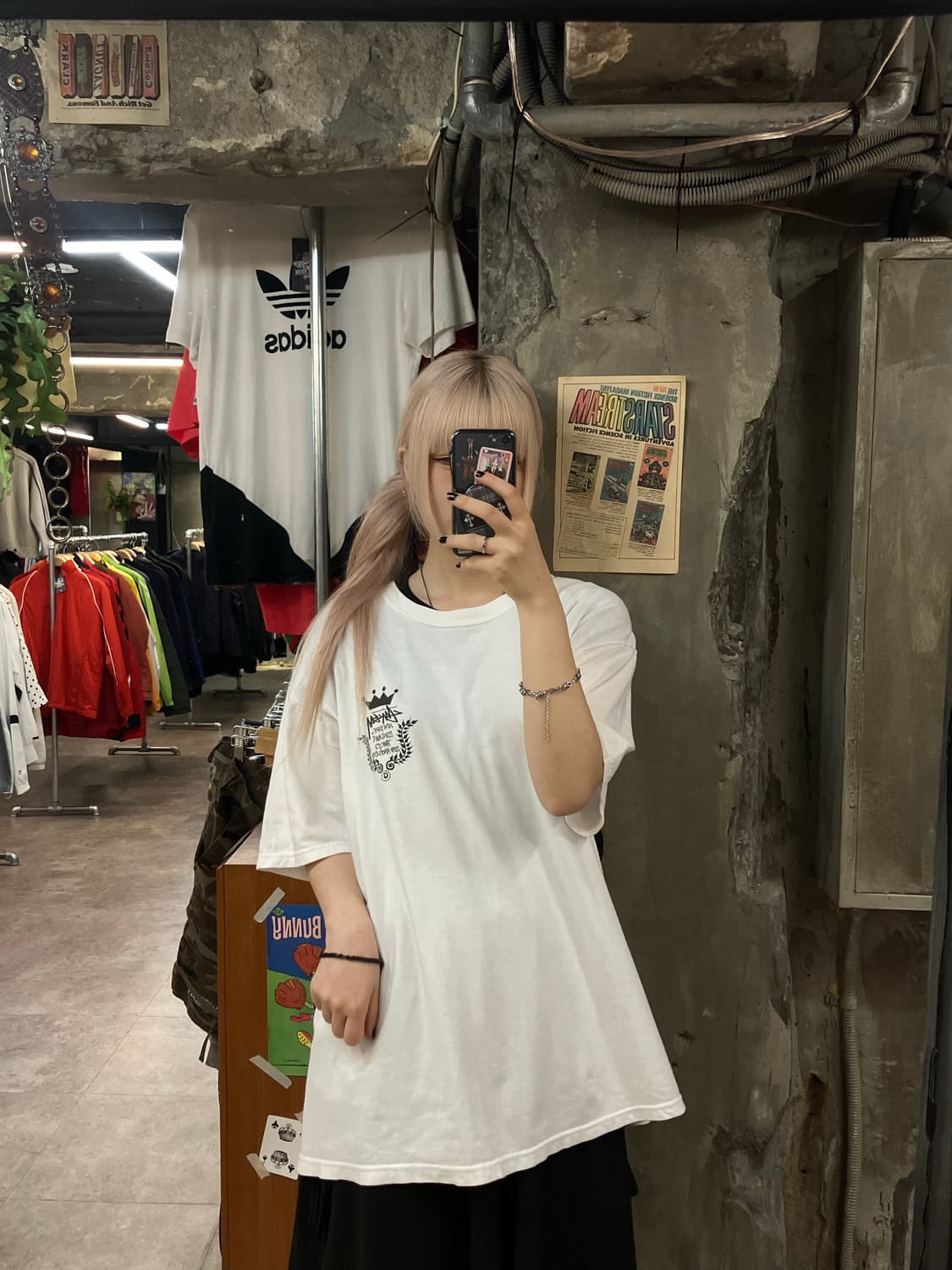 스투시 반팔 화이트 XL  #csz1517 상품이미지2