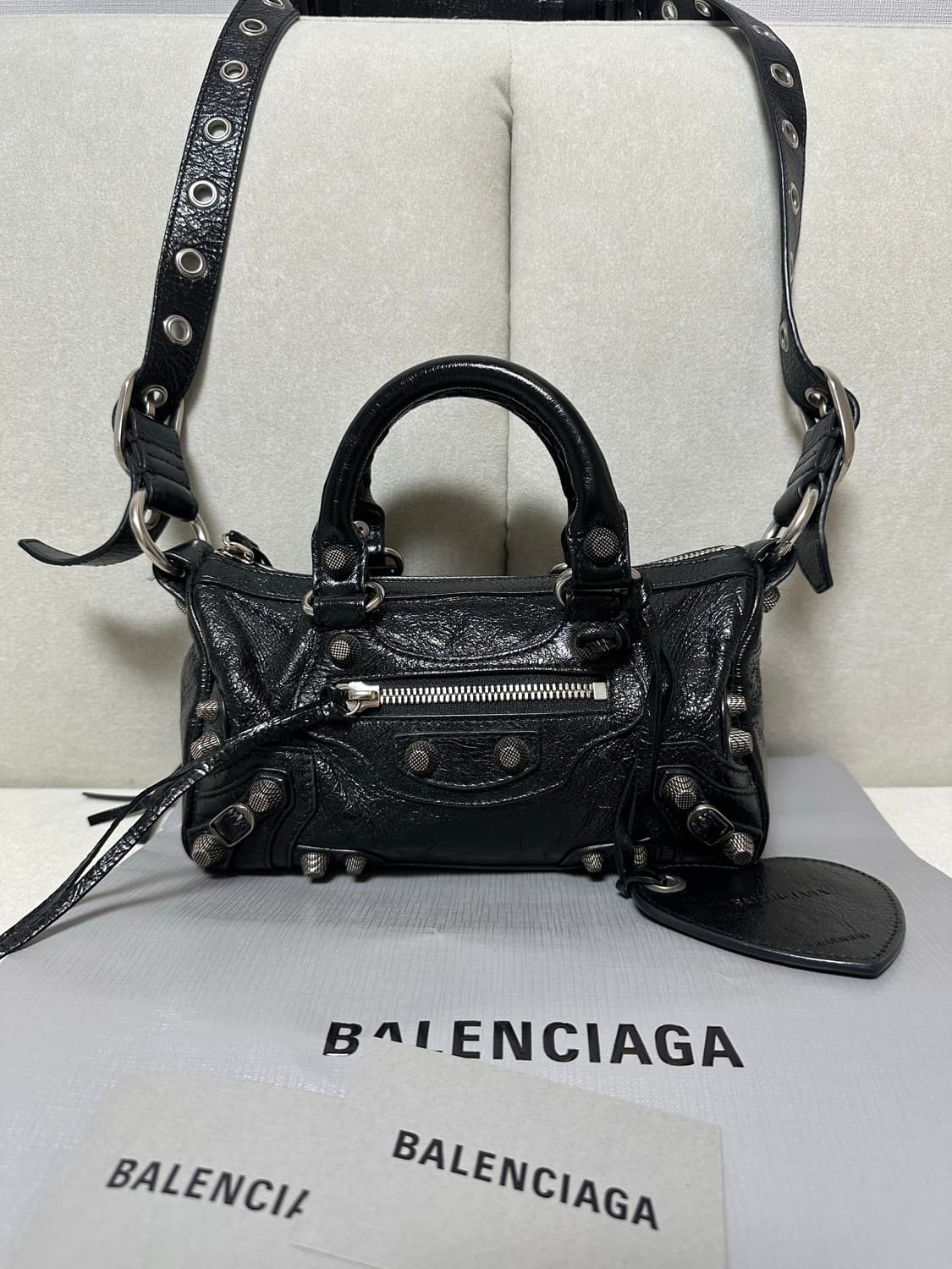 [A+ 정품] 발렌시아가 르카골 더플백 미니 블랙 상품이미지6