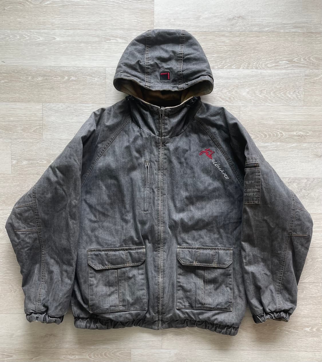 푸부 FUBU 리버시블 카모/흑청 자켓 상품이미지2