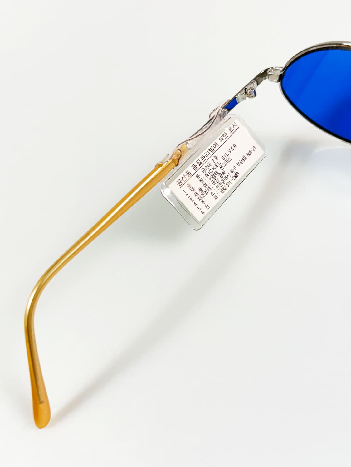 90s Nelly 실버메탈 슬림 오벌 프레임 빈티지 틴트 선글라스 상품이미지7