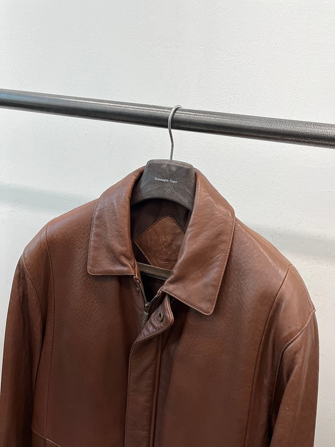 105-110) 입생로랑 브라운 양가죽자켓  상품이미지2