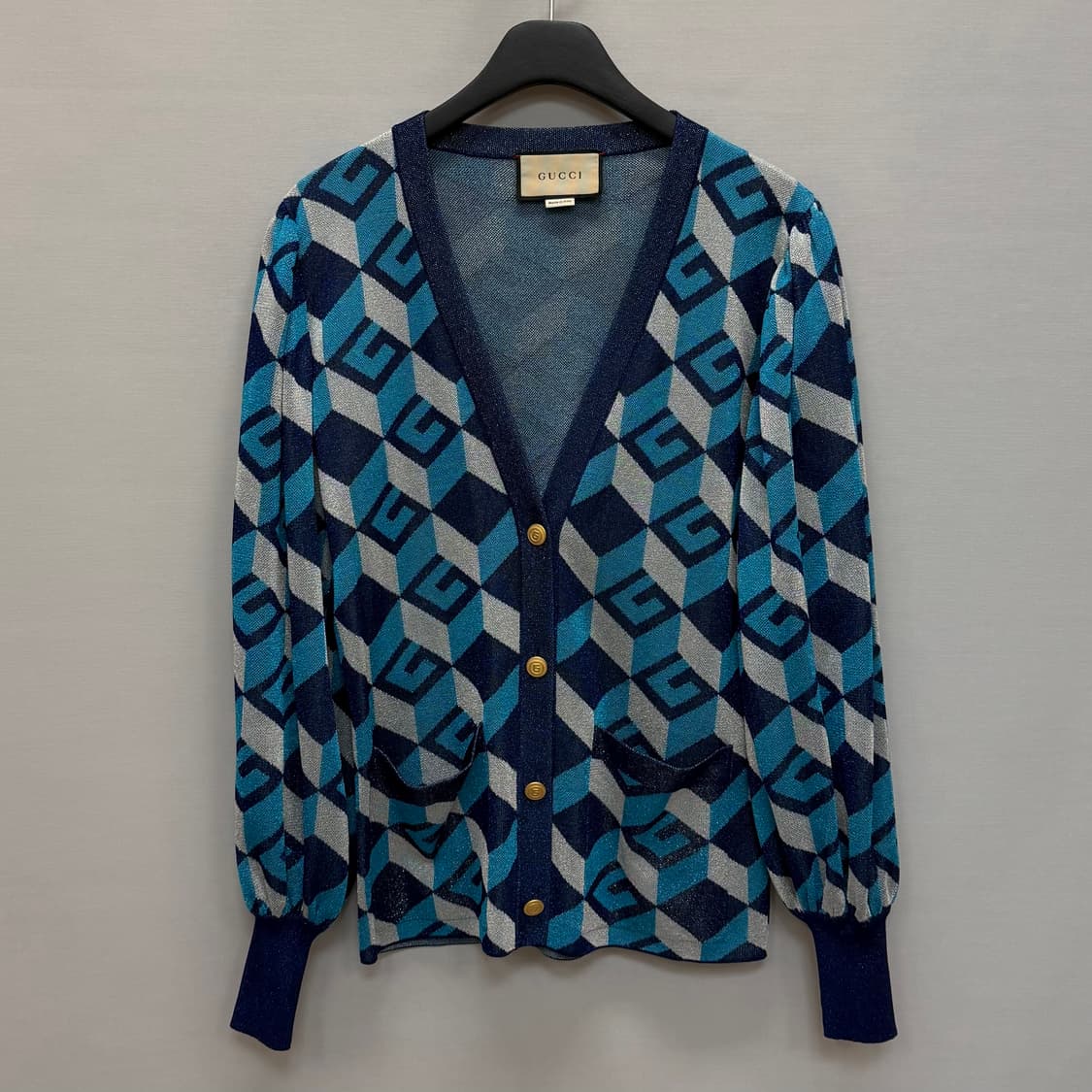 구찌 GG LAME 자카드 브이넥 가디건 ( 55~66 ) 상품이미지1