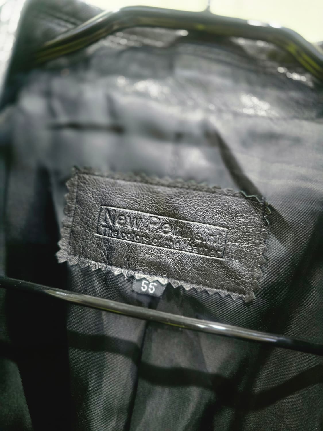 블랙 가죽 여성 자켓 상품이미지3