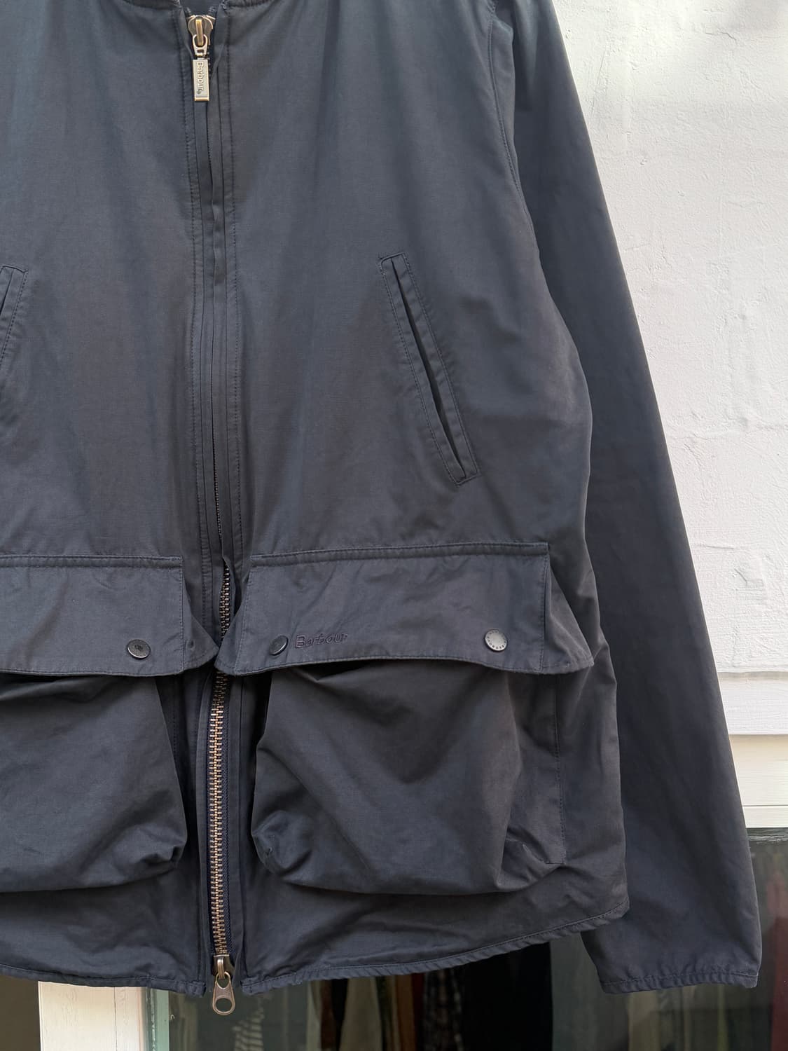 Barbour 바버 캠버 캐주얼 플랩포켓 블루종 자켓 L 상품이미지3