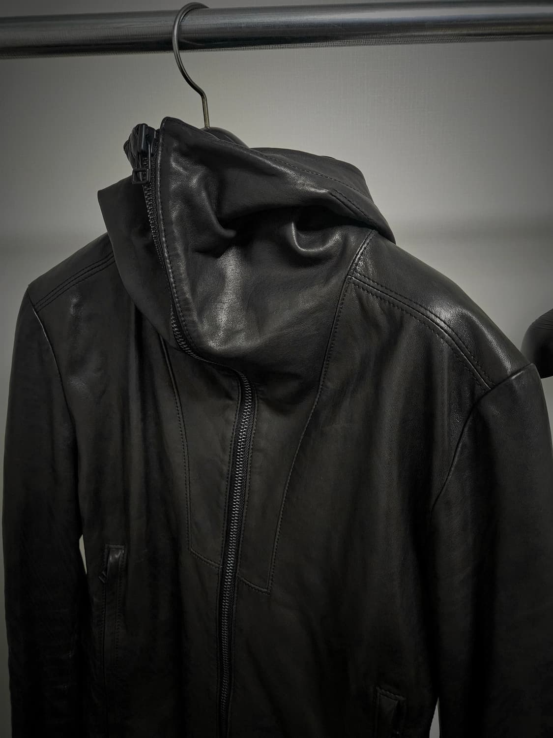 헬무트랭 가죽 자켓 00s 뉴욕택 상품이미지2