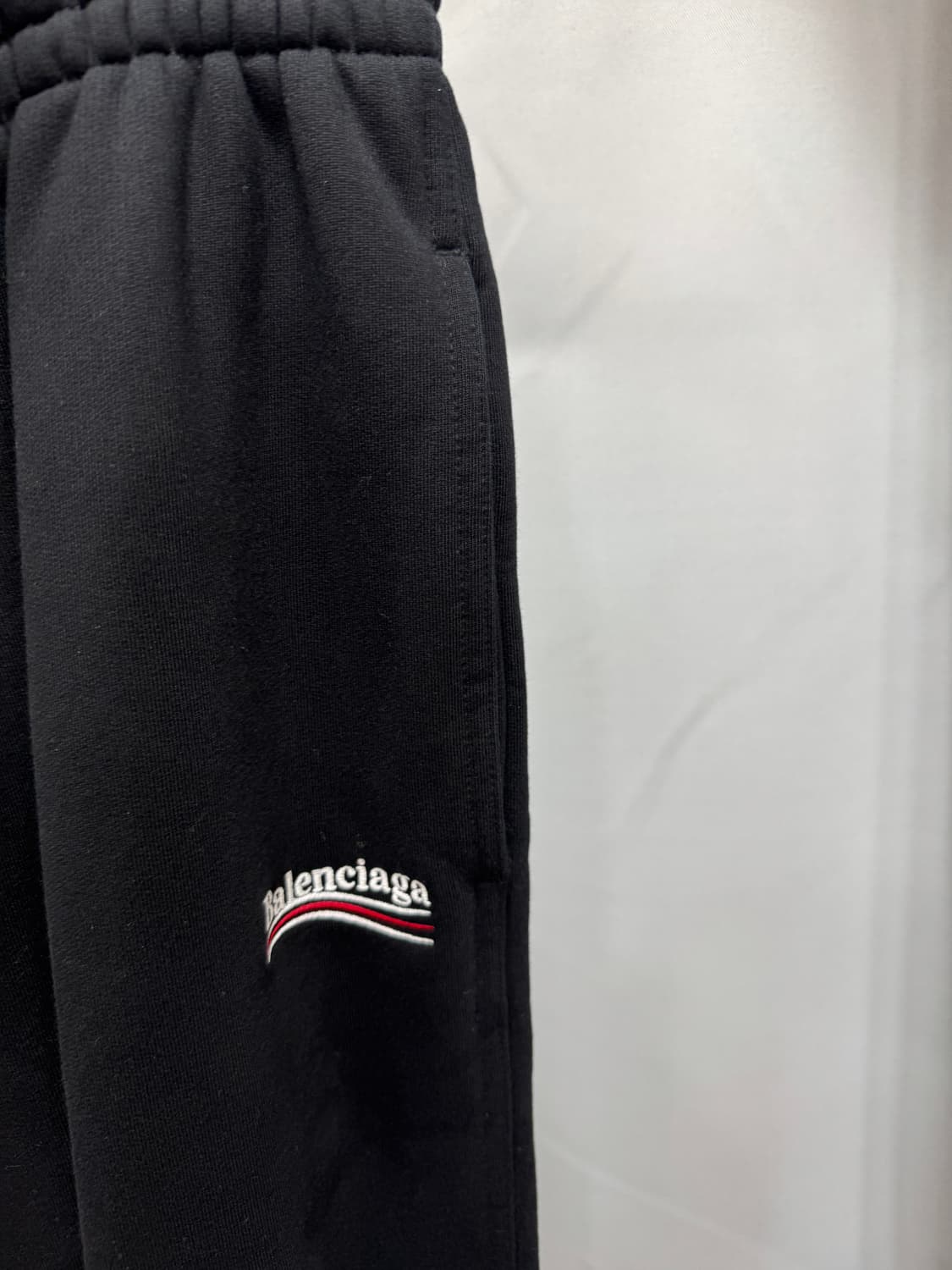 발렌시아가 폴리티컬 웨이브로고 자수 팬츠 M  상품이미지2