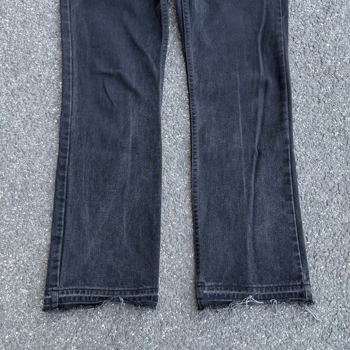 01년 USA 빈티지 리바이스 517 부츠컷 블랙 흑청 상품이미지3