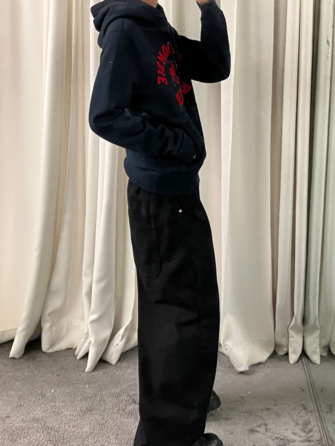 아베크롬비 네이비 후드티 L 상품이미지5