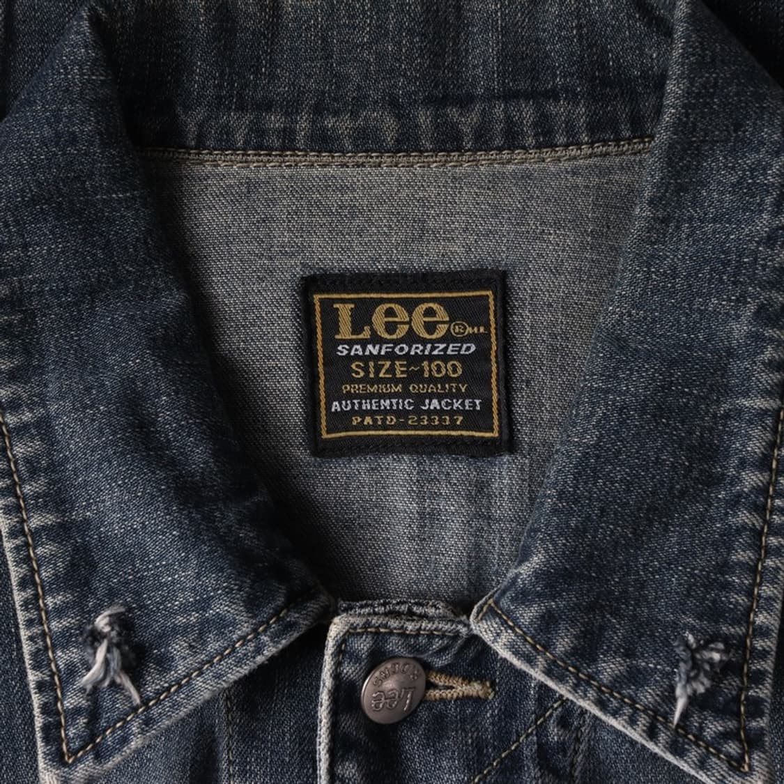 LEE 빈티지 워싱 데님 자켓 L 상품이미지5