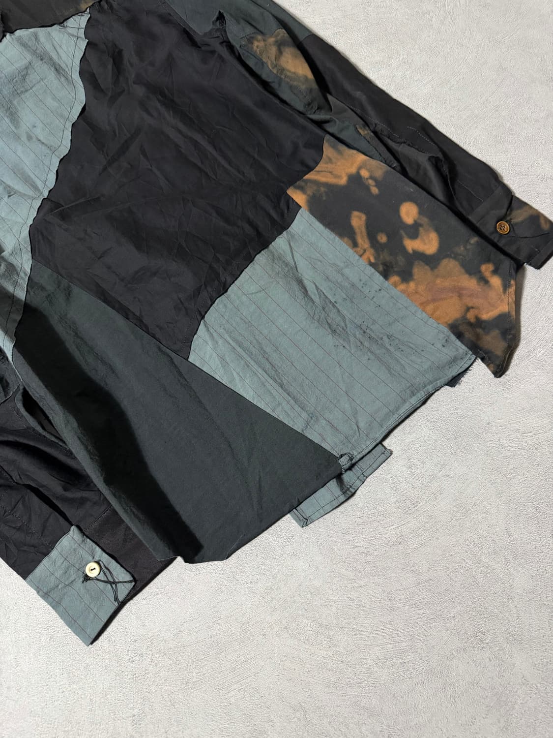 Archivio J.M. Ribot Dark Patchwork Shirt 상품이미지5
