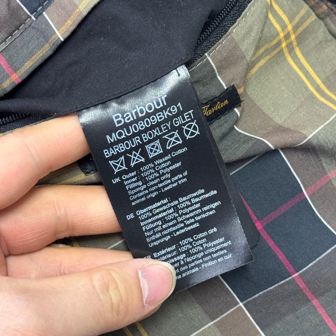 바버 질레 퀼팅 베스트 S(100) 상품이미지8