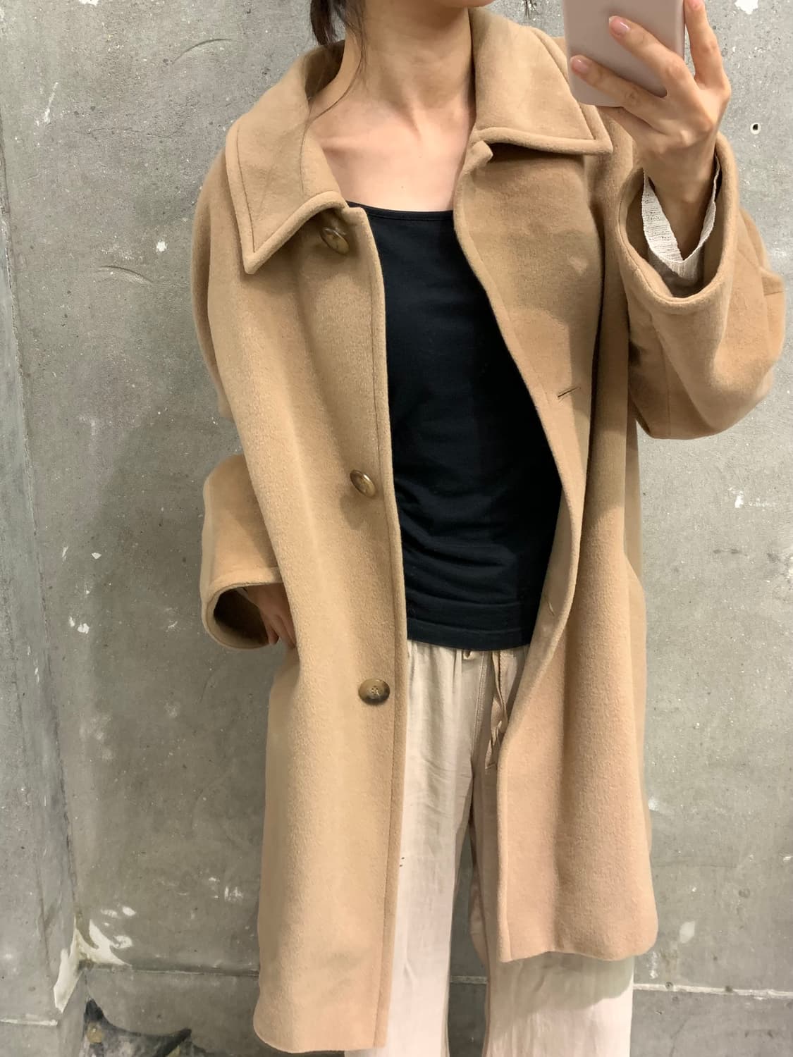 Maxmara 막스마라 카멜 울 코트  상품이미지2