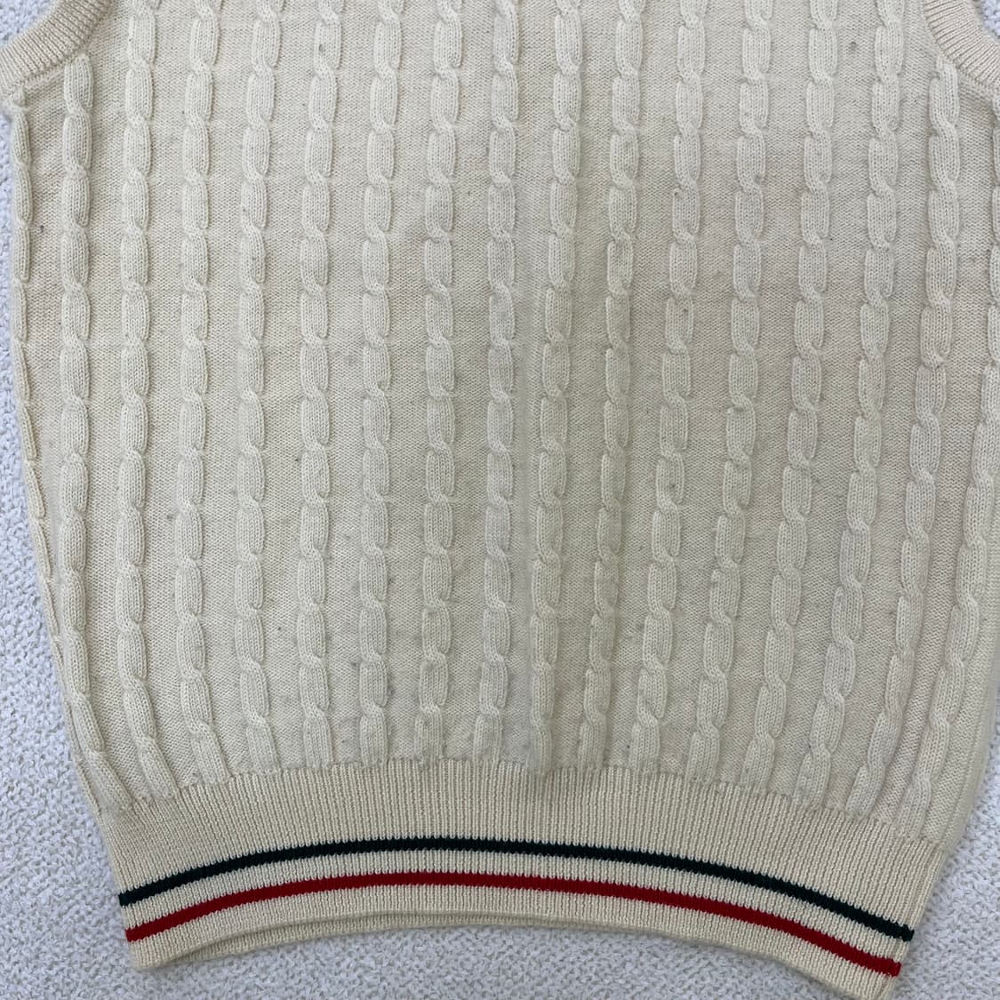 실측확인 구찌 빈티지 울 니트 조끼 0324M 상품이미지4