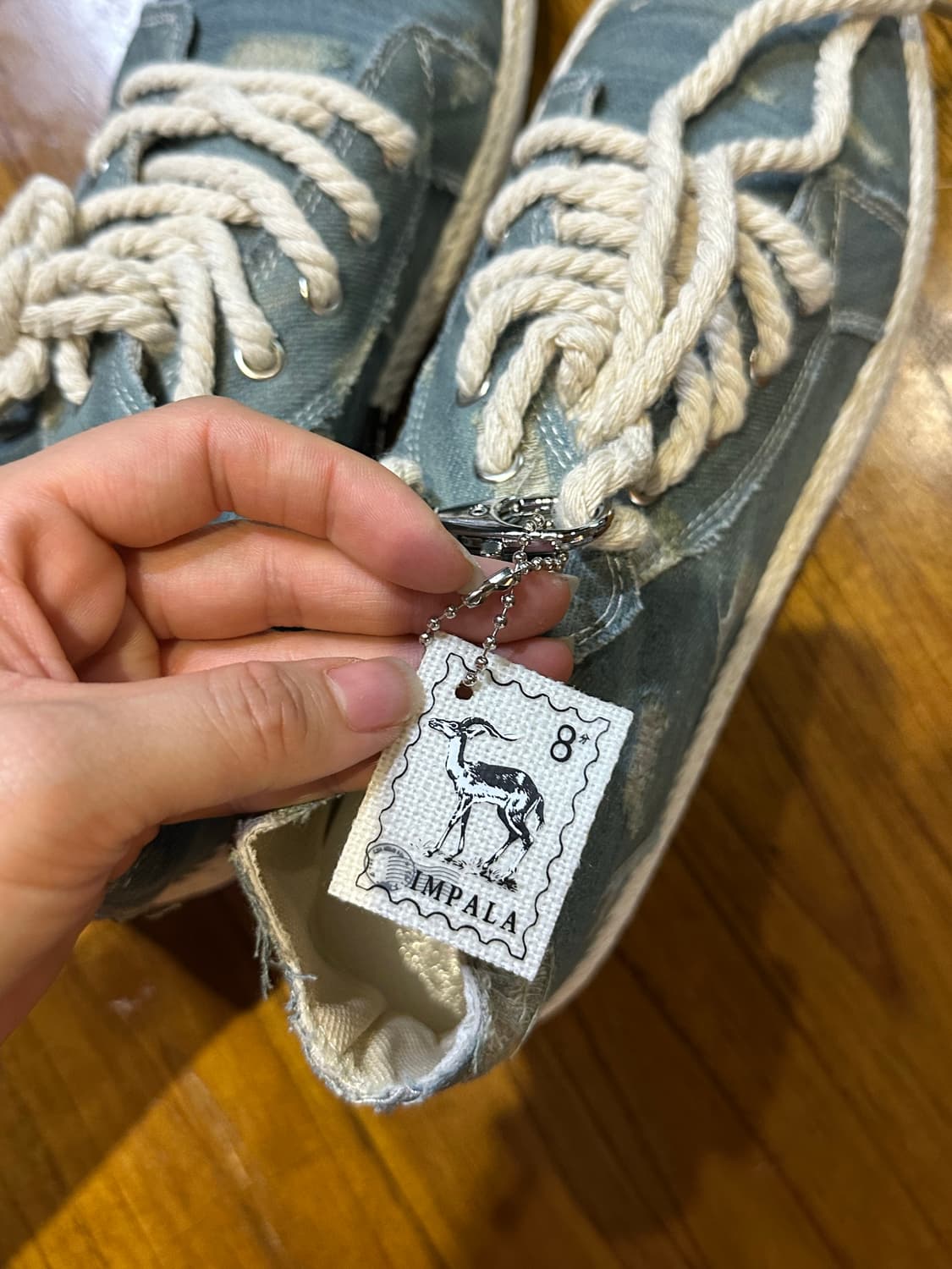 새상품) 임팔라 데님 하이탑 스니커즈 44사이즈 / 280 상품이미지6