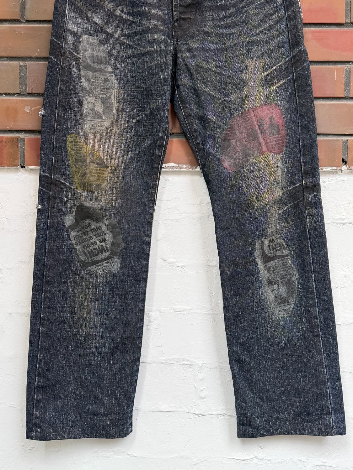 Takeo Kikuchi 타케오 키쿠치 페인트 데님 팬츠 3 상품이미지5